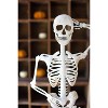 Skeleton on a Stand 24"H, Rustic White Metal, Distressed Painted Seasonal Decor By Kalalou - 2 of 3