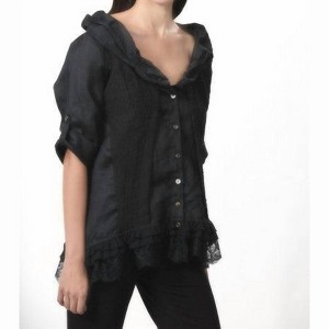 Women's Lace-Trim Faux Layered Cardigan - ANGEL - 1 of 2
