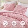 NicBex 2/3 PCS Textured Floral Comforter Set with Bow Tie Accents,All-Season Soft Microfiber Quilt Set with Puffy Embroidered Comforter & Sham - 4 of 4