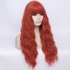 Unique Bargains Women's Curly Wigs 30" Orange with Wig Cap - 4 of 4