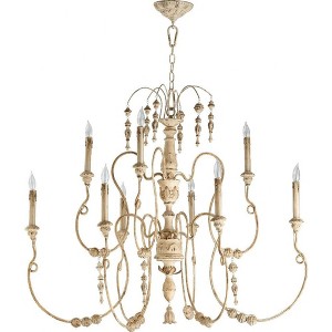 Quorum Lighting Salento 9-Light Chandelier, Persian White, 40.5 Width, 32 Height - 1 of 1