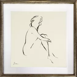 18" x 18" Figurative Sketch Framed Wall Print - Threshold™ designed with Studio McGee