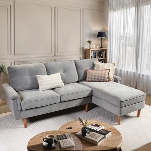 XIZZI Modular Sectional Sofas for Living Room, Modern L-Shaped Couch High Density Sponges Breathable Fabric - 1 of 4