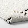 Stitch Stripe Bath Rug with Braided Fringe White/Black - Hearth & Hand™ with Magnolia - image 4 of 4
