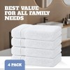 Wealuxe Premium Hand Towels for Bathroom -12 Pack Cotton Hand Towel Bulk for Gym, Kitchen and Spa, Terry Salon Towels - 3 of 4