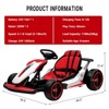 Kids Go Kart, Ride On Drift Kart with Dual 200W Motors, 24V Battery Powered Electric Drift Car, Outdoor 2-Speed Ride On Racing Toy - 2 of 4