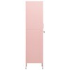 VidaXL Locker Cabinet Pink 13.8 in.x18.1 in.x70.9 in. Steel - 4 of 4