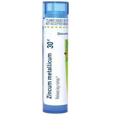 Zincum Metallicum 30C by Boiron Homeopathic Single Medicine For Pain  -  80 Pellets
