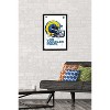 Trends International NFL Los Angeles Rams - Drip Helmet 20 Framed Wall Poster Prints - 2 of 4
