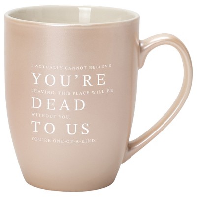 Elanze Designs 10 Ounce Ceramic Decorative Laser Engraved Giftable Novelty Tea Coffee Cup Mug Precious Pearl You're Dead To Us