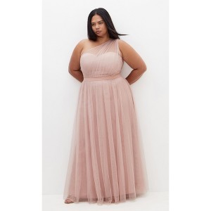 Women's Plus Size Daniela Maxi Dress - dusty rose | CITY CHIC - 1 of 4