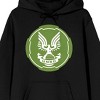 Halo Infinite UNSC Emblem Long Sleeve Men's Black Hooded Sweatshirt - 2 of 3