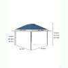 13x13 Pop-Up Gazebo, Outdoor Canopy Shelter with 4 Sandbags and 8 Stakes, Instant Setup Gazebo for Lawn, Garden, Backyard, Deck ¨C Navy Blue - 3 of 4