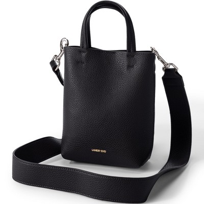 Lands' End Women's Faux Leather Crossbody Bag