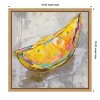 Amanti Art Lemon Wedge Neutral by Jeanette Vertentes Canvas Wall Art Print Framed 16 x 16-in. - 4 of 4