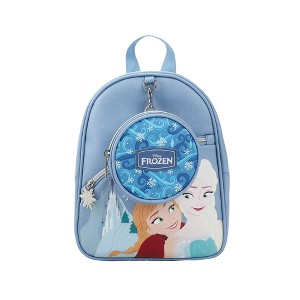 Disney Frozen Elsa & Anna Ice Palace Blue 10.5” Mini PU Backpack for girls - 1 of 4