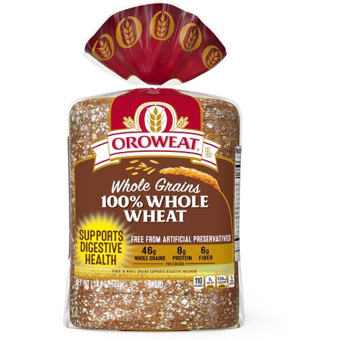 Oroweat 100% Whole Wheat Bread - 24oz : Target