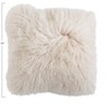 Storied Home Mongolian Lamb Fur Pillow, Cream - 2 of 4
