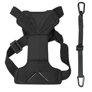 Pet Life Road-To-Safety Pet Dog Carseat Harness Securer with Detachable Swivel Hook, LG, Black - 1 of 1