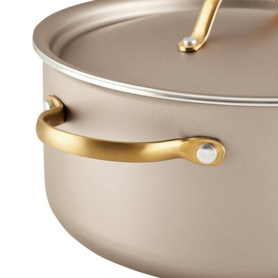 Champagne Aluminum Nonstick 5.5 Quart Dutch Oven with Lid