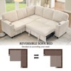 ChicFurnit Sectional Sofas Modern Power Recliner Chair with Adjustable Massage and Heating for Living Room, Beige, 38.13"*36.63"*40.5" - 2 of 4