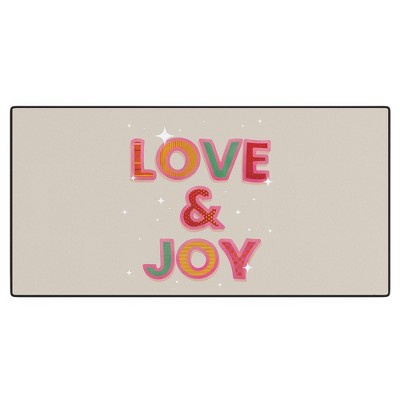 Showmemars LOVE JOY Festive Letters Desk Mat -Deny Designs