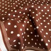 Anna-Kaci Women's Polka Dot Satin Square Scarf with Contrasting Border Trim 27x27in - 3 of 4