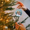 Christmas Ornaments Crystal Hanging Decor, Christmas Tree Glass Hanging Snowman Ornament for Xmas Gifts - 3 of 3