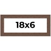PosterPalooza | 18x6 Wide Barnwood Picture Frame, UV Acrylic, 6 Finishes - Grey, Brown, White, and Black - 2 of 4