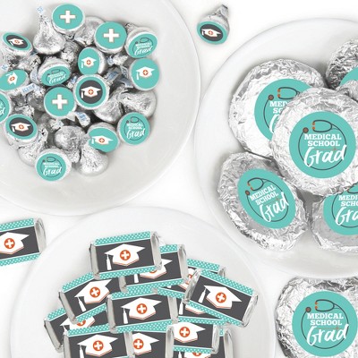  Big Dot of Happiness Medical School Grad - Doctor Graduation Party Candy Favor Sticker Kit - 304 Pieces 