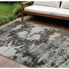 Taupe Brown And Gold Abstract Washable Indoor Outdoor Area Rug - 2 of 4