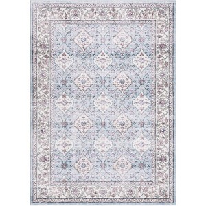 Area Rugs, Non-Slip, Machine Washable Oriental Rugs, Low Pile, Soft Ultra-Thin Carpet for Living Room, Bedroom, Dining Room, Home Office - 1 of 4