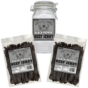 Buffalo Bills Black Pepper Beef Jerky 2 Bag Starter Kit (2 bags and 1 jar) - 1 of 4