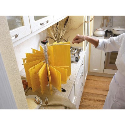 Marcato Atlas Clear Collapsible Pasta Drying Rack with Steel Base