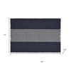 HomeRoots 19" Set of Four Navy Blue And White Striped Cotton Placemats - 3 of 4