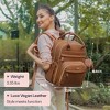 BabbleRoo Premium Vegan Leather Diaper Bag Backpack, Travel Backpack, Spacious & Stylish Nappy Organizer - 3 of 4
