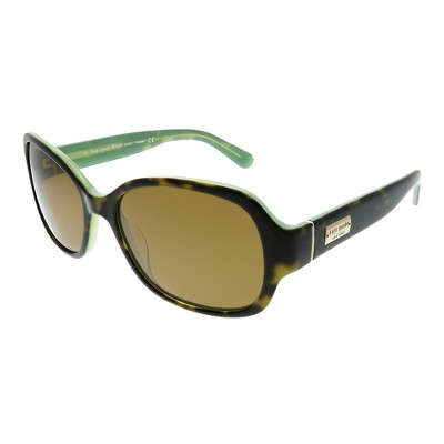 Kate Spade Akira/P/S TJA VW Womens Square Polarized Sunglasses Tortoise Mint 54mm