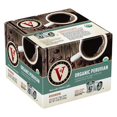 Victor Allen's Coffee Organic Peruvian Single Serve Coffee Pods, 42 Ct