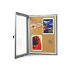 Azar Displays Enclosed Cork Bulletin Board w/ Lock & Key - 4 of 4