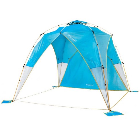 Lightspeed Outdoors Tall Canopy with Shade Wall, Beach Tent, Horizon Blue