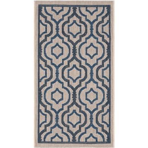 Courtyard Brookstone CY7938 UV & Stain Resistant Non-Shedding Power Loomed Indoor/Outdoor Rugs - Safavieh - 1 of 4