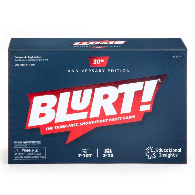 Educational Insights Blurt! Board Game for 3-12 Players, Family Game Night, Ages 7+, 1 of 8