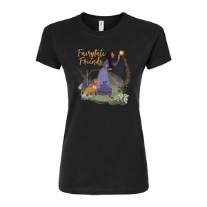 Women's - Disney - Fairytale Friends Fitted Graphic T-Shirt - 1 of 3