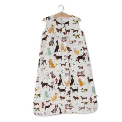 Image of Little Unicorn 2-way Zipper Muslin Sleep Bag Wearable Blanket - Woof - L