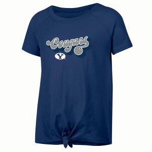 NCAA BYU Cougars Girls' Knot T-Shirt - 1 of 3