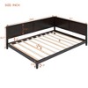 NicBex Twin/Full Size Wood Daybed with Backrest and 1 Armrest,Sofa Bed for Bedroom,Living Room,Apartment - image 3 of 4