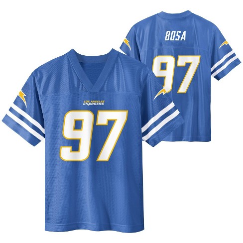 Men's Nike Joey Bosa White Los Angeles Chargers Player Name & Number T-Shirt