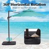 Hyleory 120'' Round Cantilever Umbrella - 3 of 4