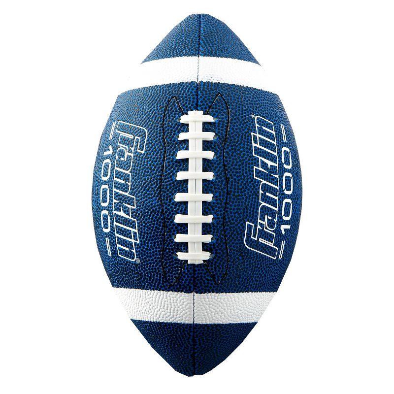 Franklin Sports Grip Rite 100 Jr Football - Blue/White, 2 of 4