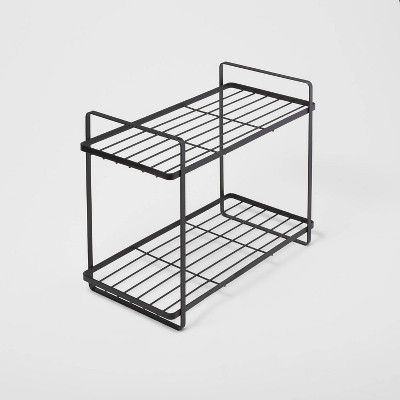 Two Tiered Slide Out Organizer Black - Brightroom™